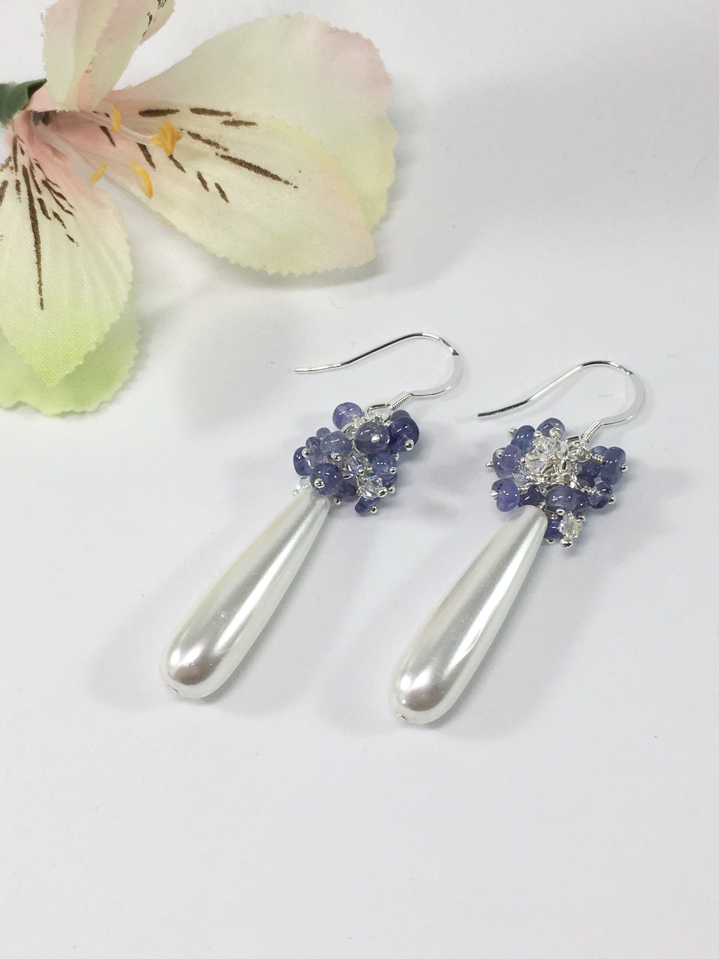 Earrings Tanzanite Cluster Earrings Jewelz Galore Tanzanite Cluster Earrings | Jewelz Galore | Jewellery