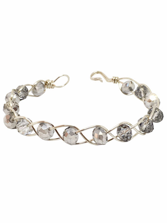 Bracelet Wire Braided Bangle Jewelz Galore Wire Braided Bangle | Jewelz Galore | Handmade Jewellery Cambridge