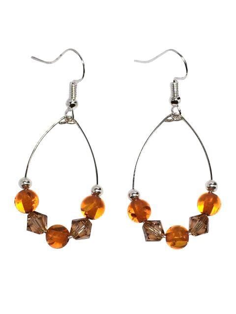 Earrings Amber Loop Earrings Jewelz Galore Amber Loop Earrings | Jewelz Galore | Handmade Jewellery Online