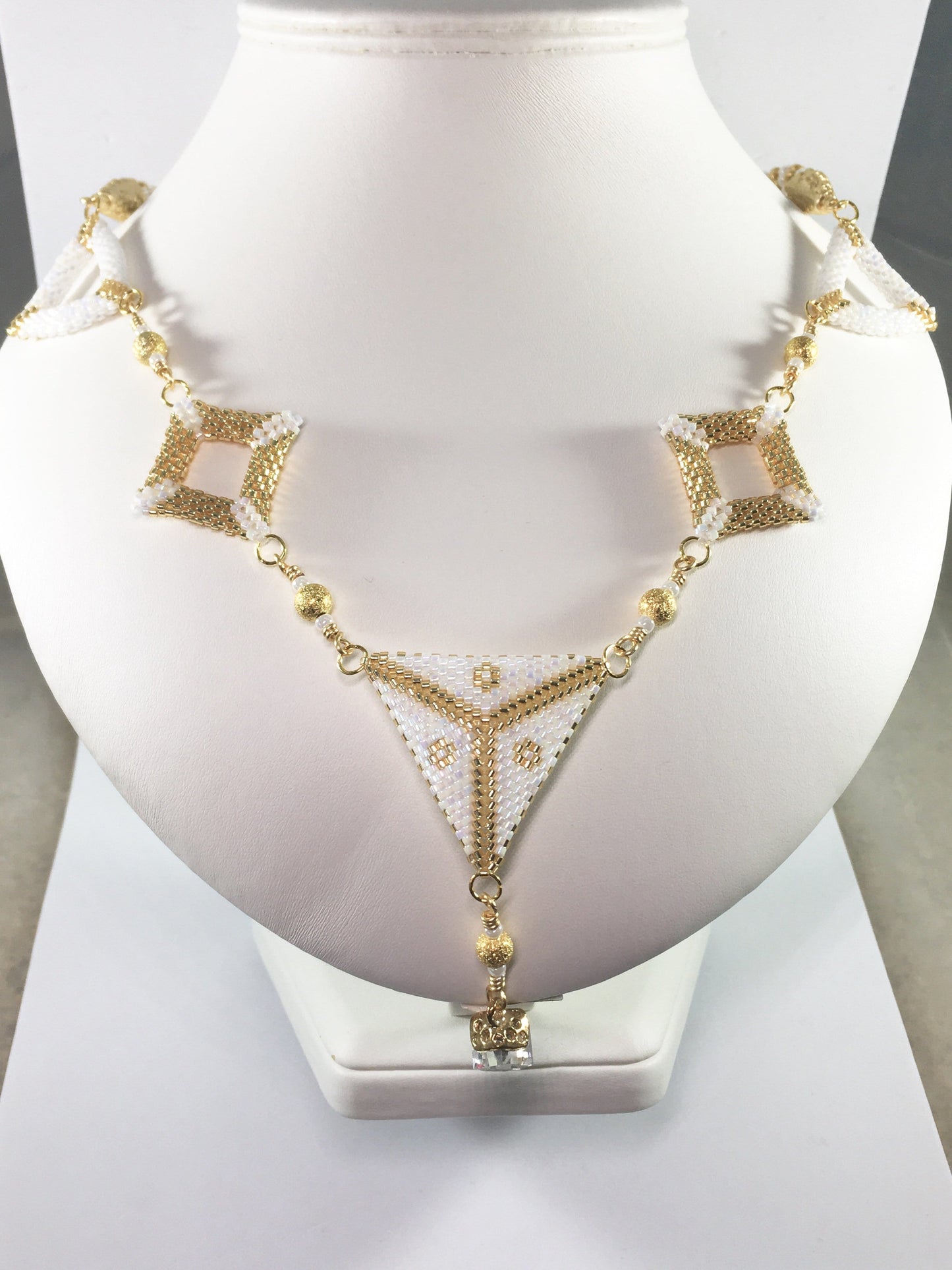 Necklace Gold Shapes Necklace Jewelz Galore Gold Beaded Shapes Necklace | Jewelz Galore | Jewellery In Cambridge