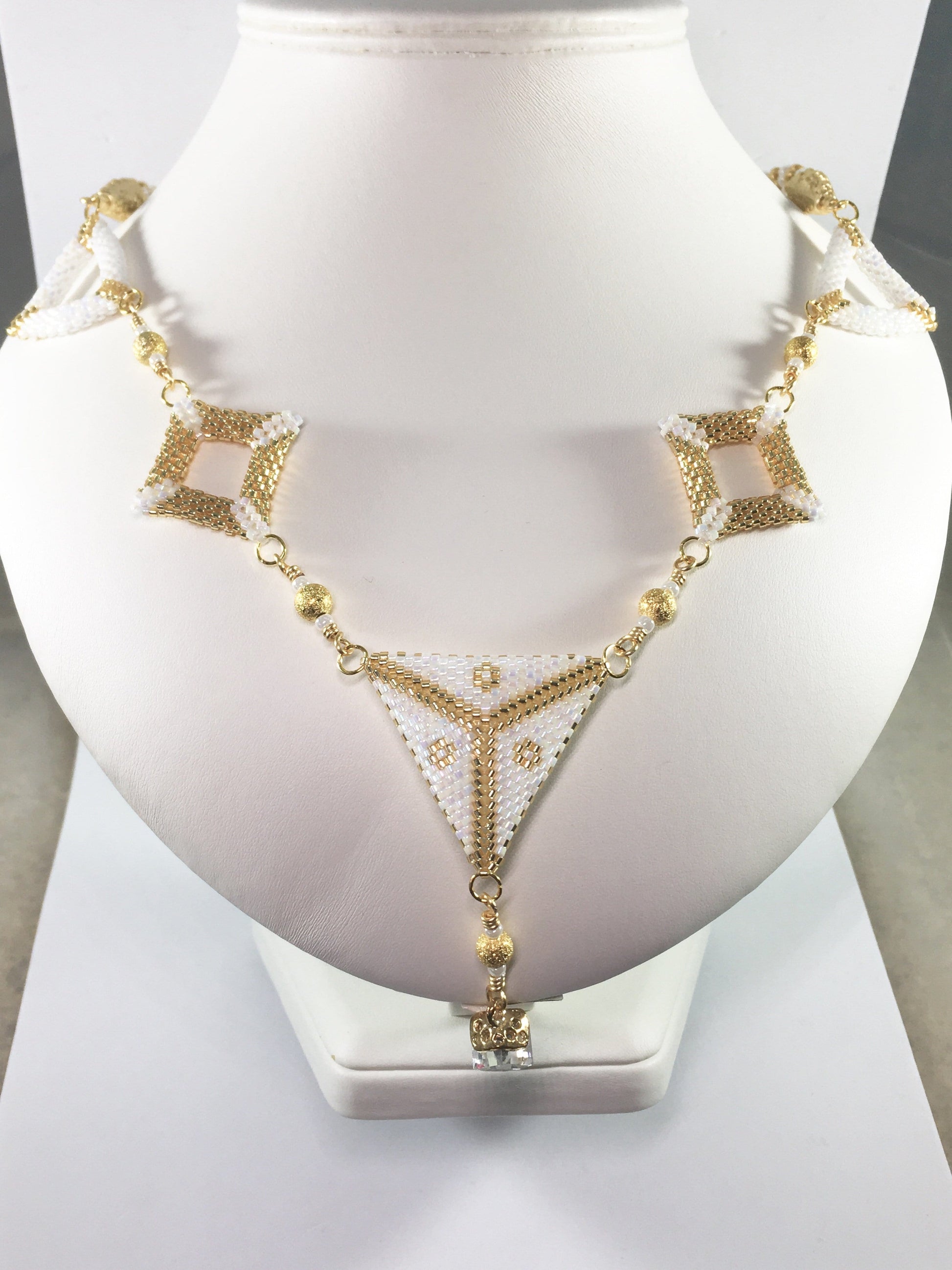 Necklace Gold Shapes Necklace Jewelz Galore Gold Beaded Shapes Necklace | Jewelz Galore | Jewellery In Cambridge