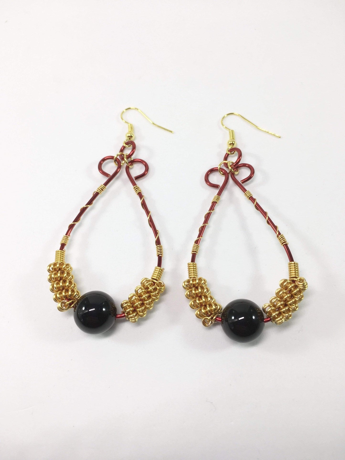 Earrings Agate Coiled Earrings Jewelz Galore Black Agate Gemstone Earrings | Jewelz Galore | Jewellery In Cambridge