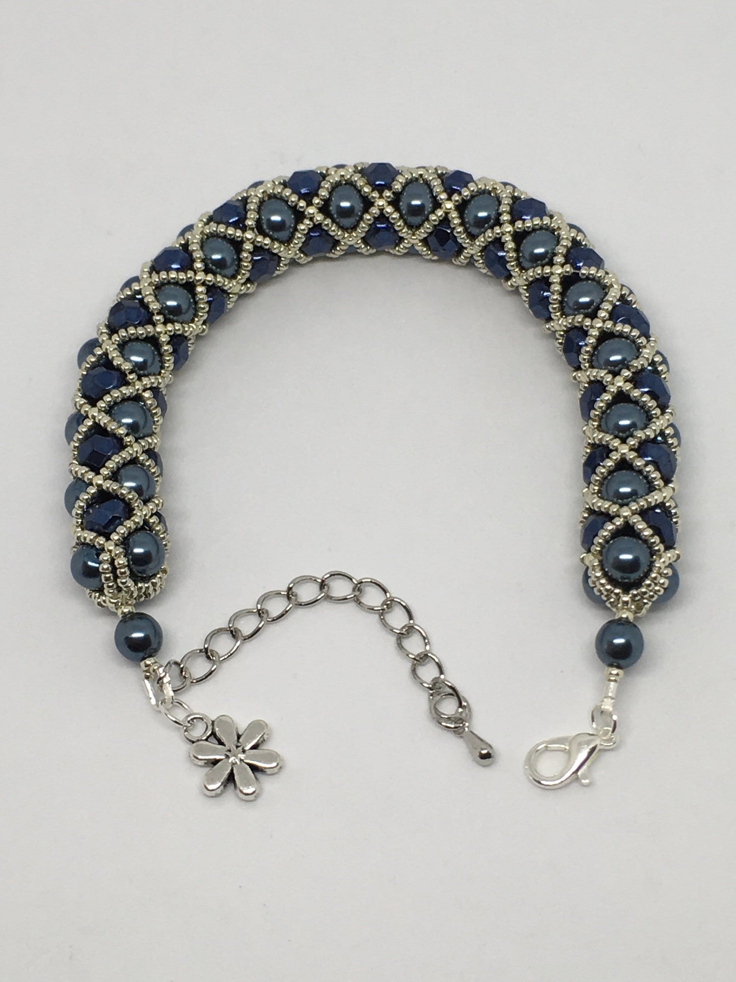 Bracelet Midnight Netted Pearl Bracelet Jewelz Galore Netted Pearl Bracelet | Jewelz Galore | Handmade Jewellery Online