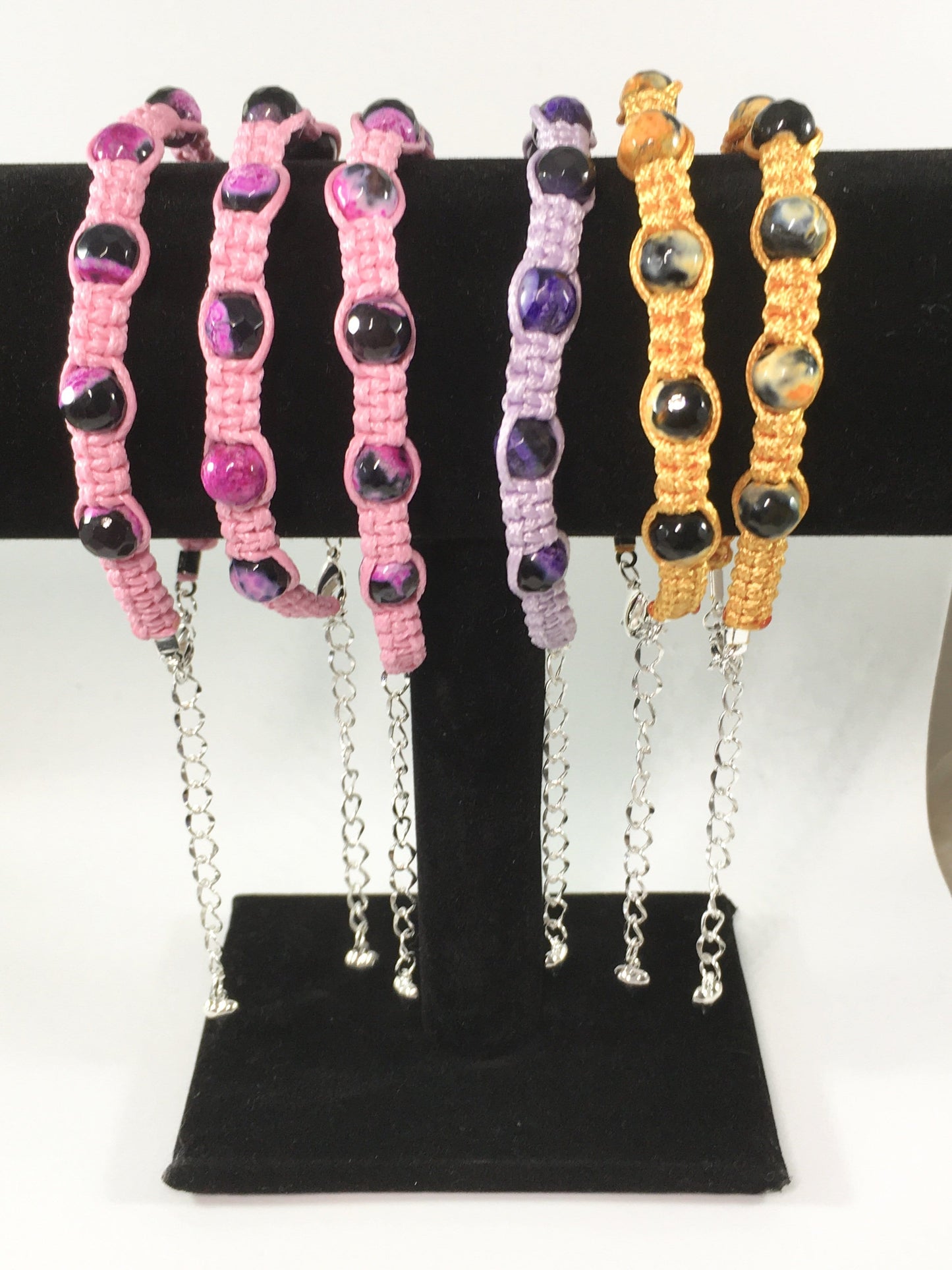 Bracelet Agate Macrame Bracelet Jewelz Galore Agate Macrame Bracelet | Jewelz Galore | Handmade Jewellery Online