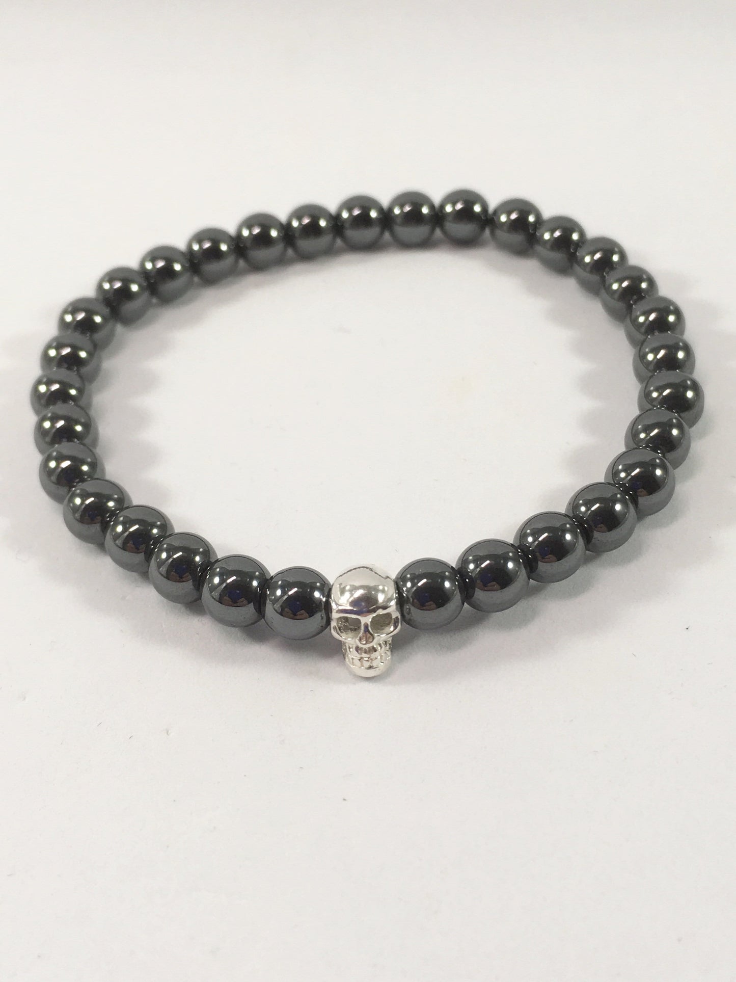 Bracelet Hematite Gemstone Skull Stretch Bracelet Jewelz Galore Buy Gemstone Skull Stretch Bracelet | Jewelz Galore | Jewellery Online