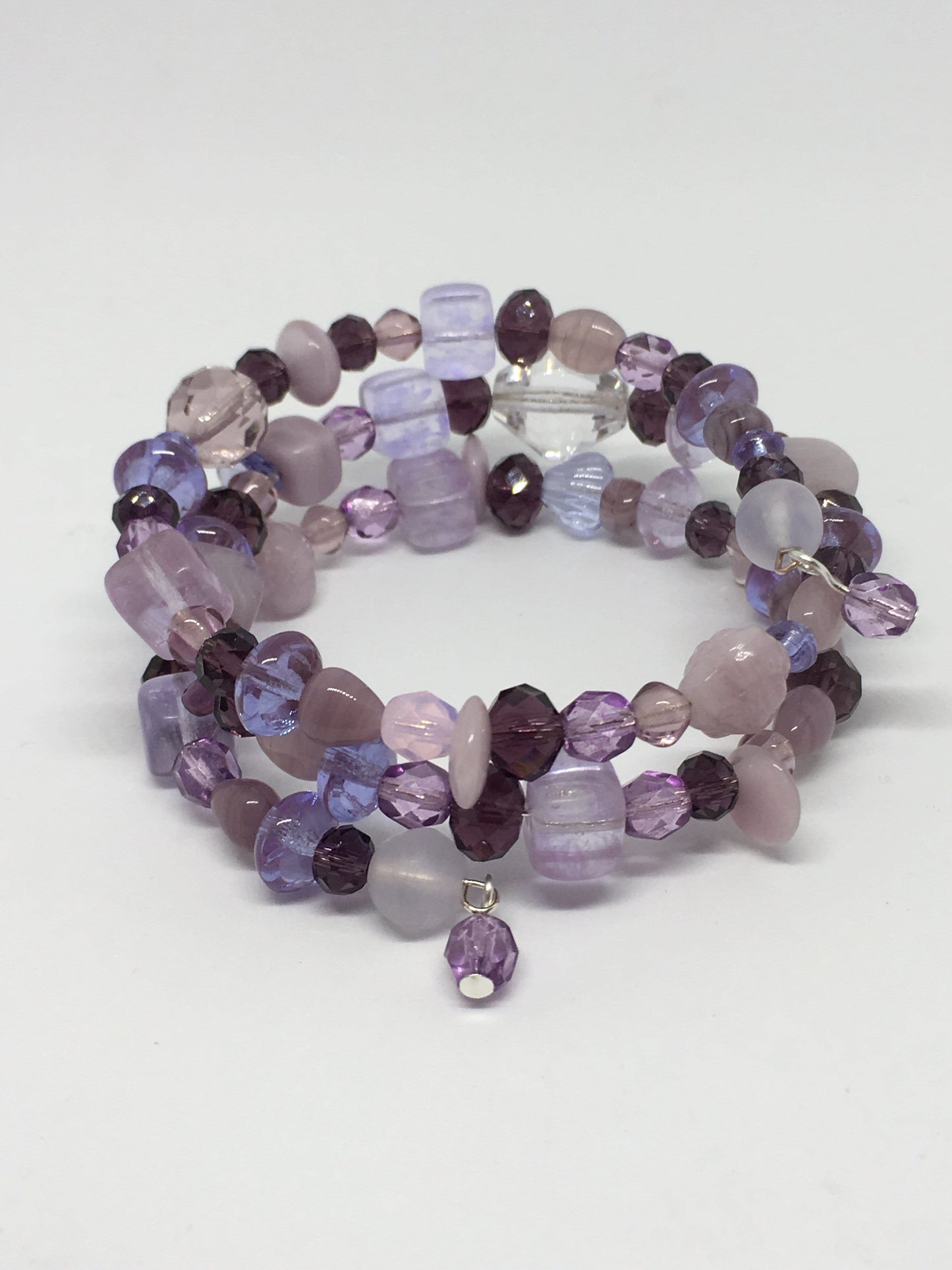Bracelet Amethyst Sparkly Wrap Around Bracelet Jewelz Galore Beaded Wrap Bracelet | Jewelz Galore | Handmade Jewellery Cambridge