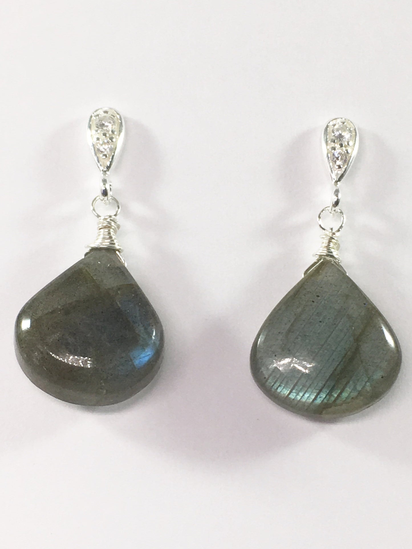 Earrings Labradorite Drop Earrings Jewelz Galore