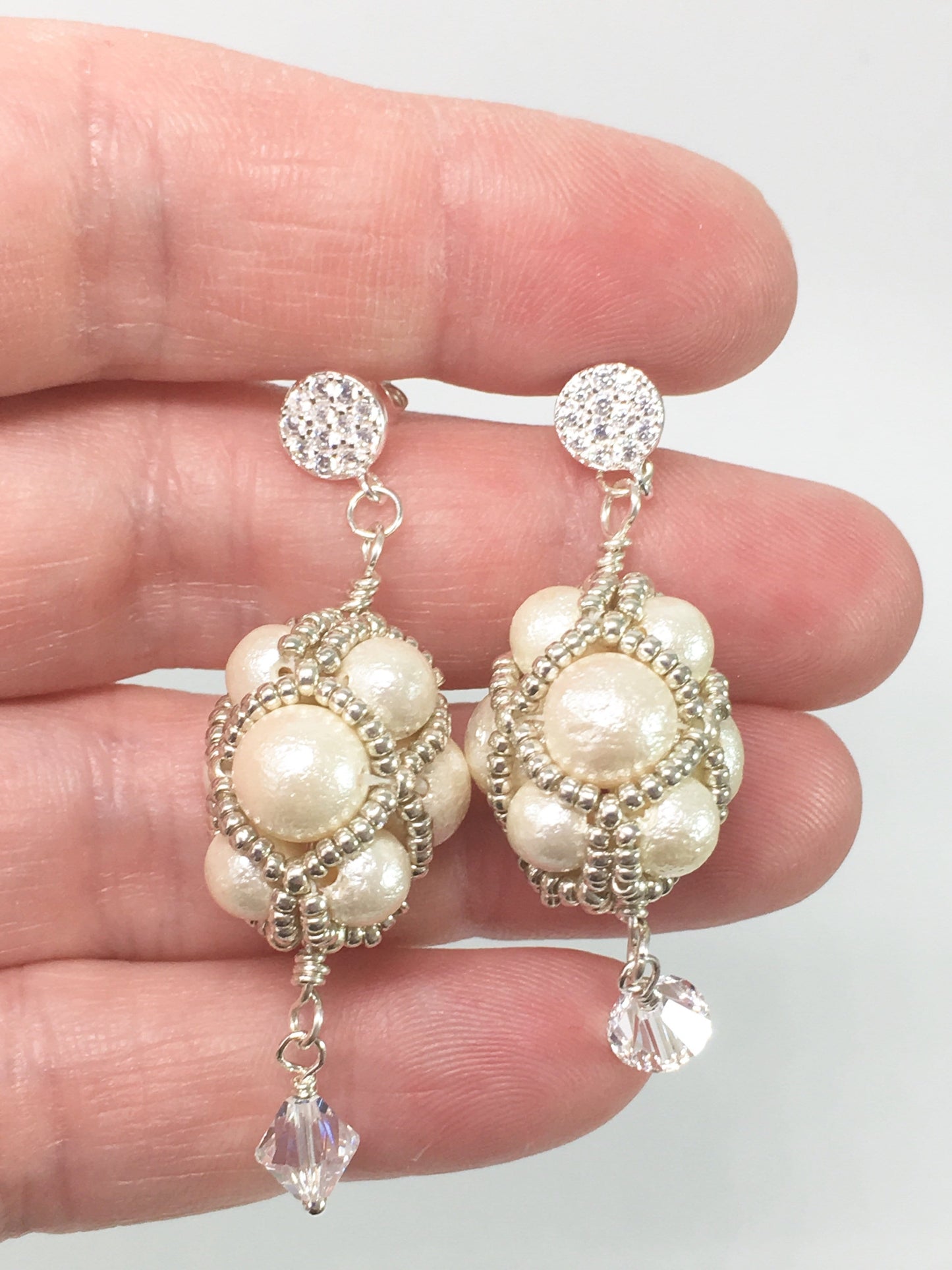 Necklace Ivory Shell Pearl Bridal Set Jewelz Galore Pearl Bridal Set | Jewelz Galore | Jewellery