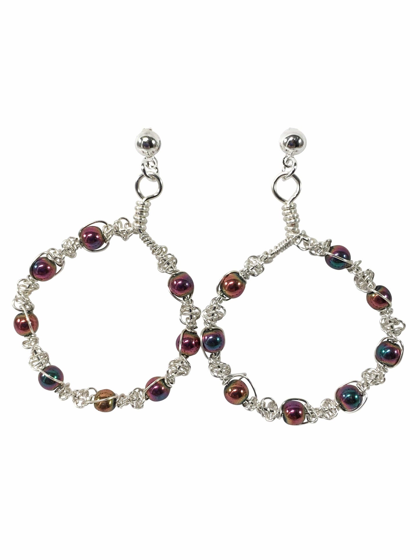 Earrings Wire Macrame Hoop Earrings Jewelz Galore