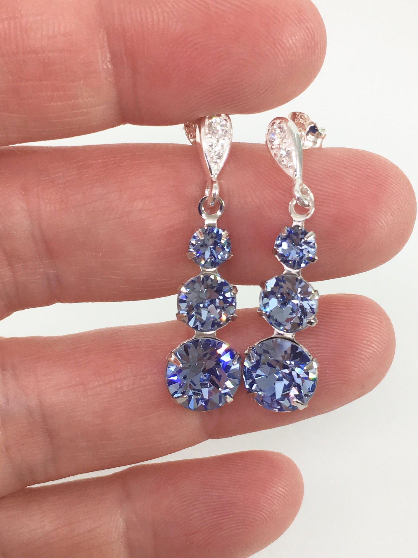 Earrings Light Sapphire Crystal Drop Earrings Jewelz Galore Crystal Drop Earrings | Jewelz Galore | Jewellery