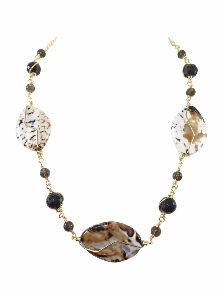Cappuccino Agate Necklace