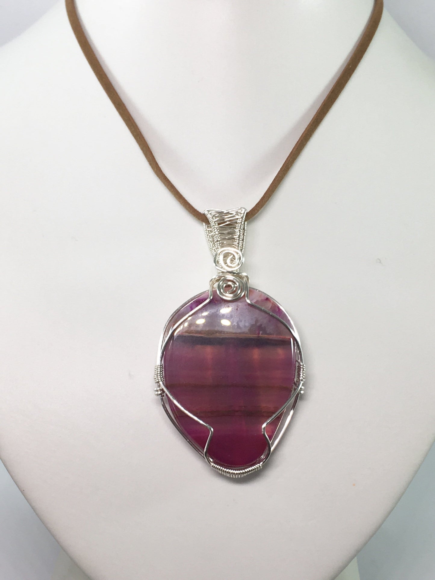 Necklace Wire Wrapped Agate Pendant Jewelz Galore Colourful Agate Pendant | Jewelz Galore | Cambridge