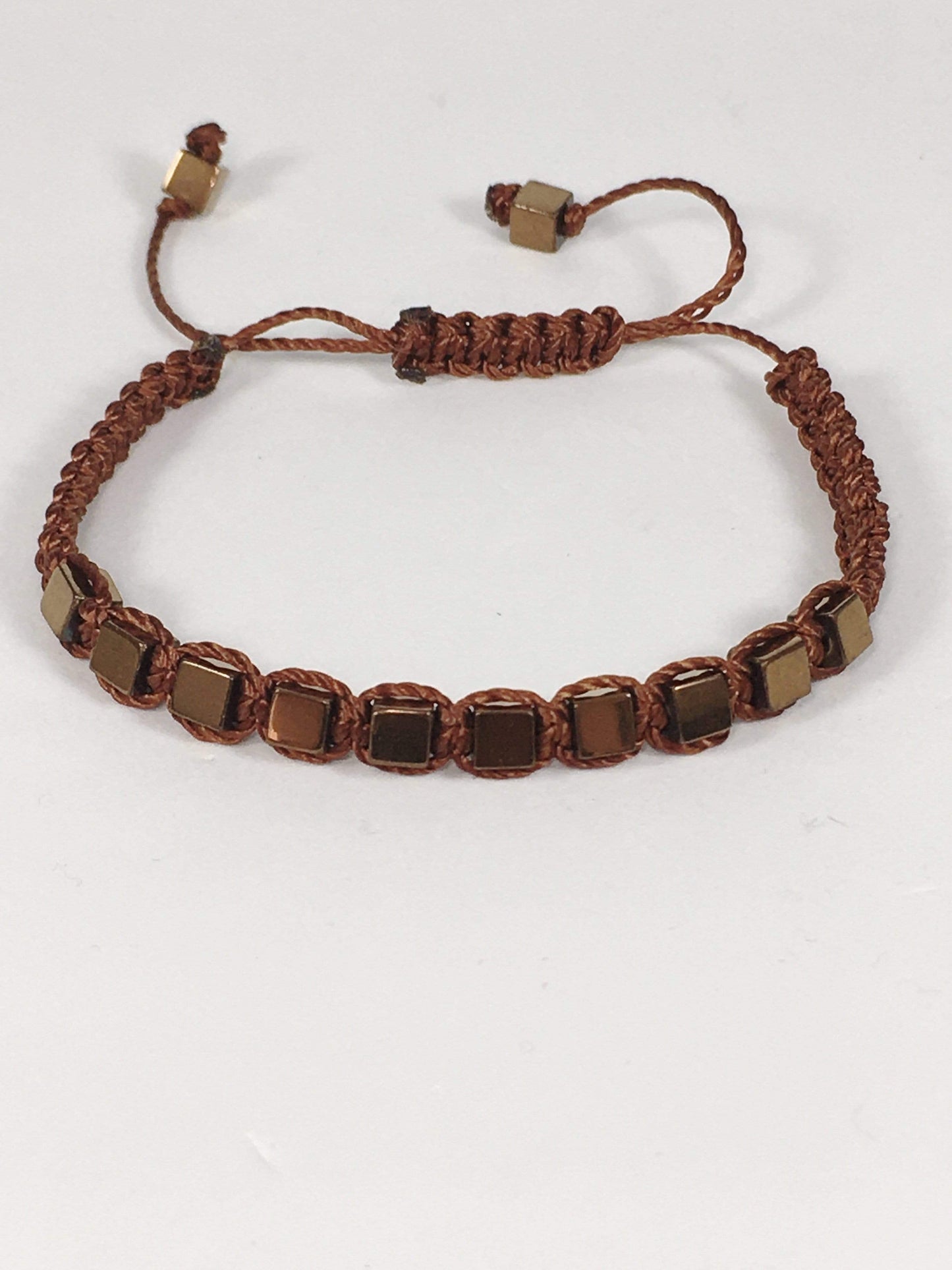 Bracelet Bronze Hematite Macrame Bracelet Jewelz Galore Hematite Macrame Bracelet | Jewelz Galore | Jewellery