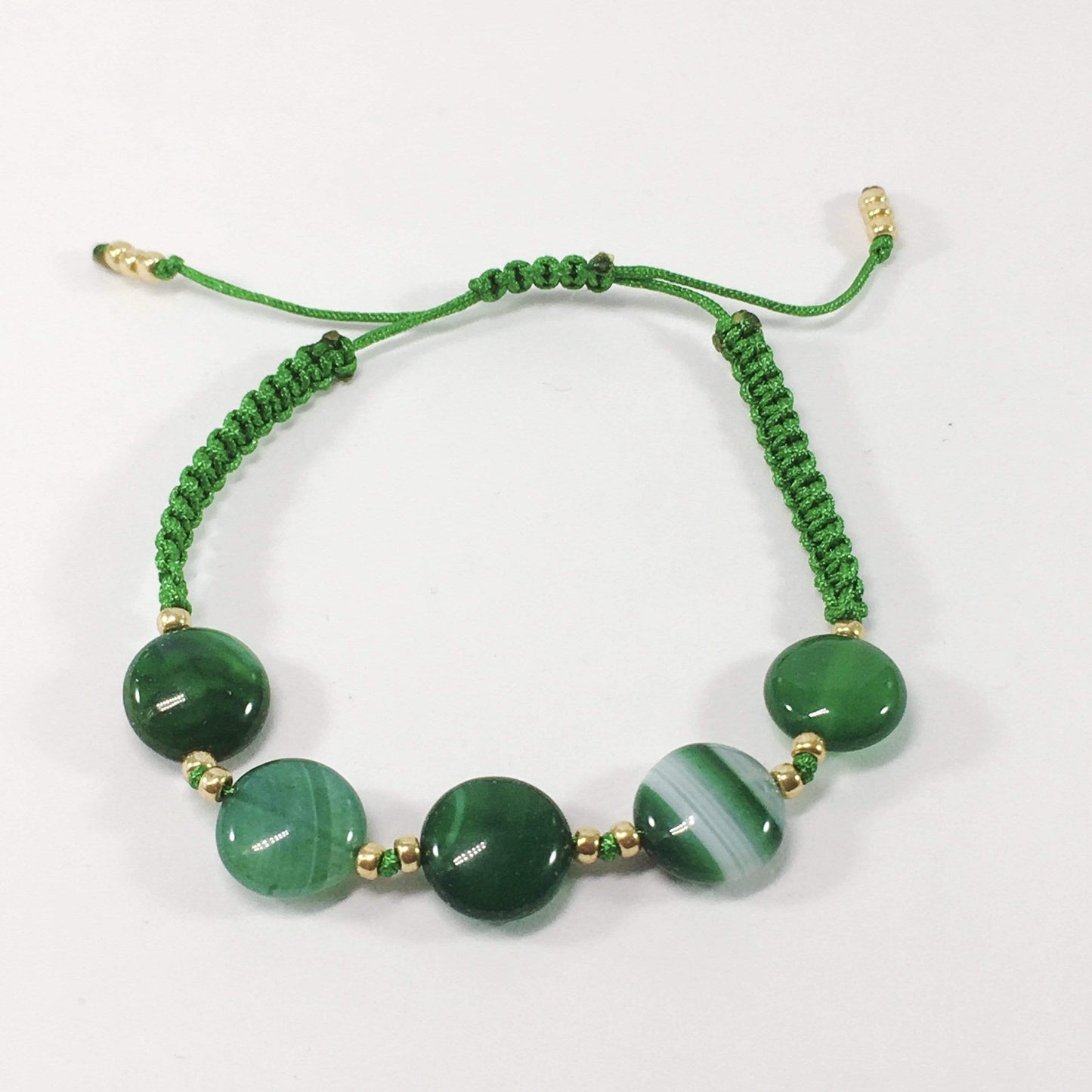 Bracelet Green Colourful Agate Bracelet Jewelz Galore Coloured Agate Gemstone Adjustable Bracelet | Jewelz Galore