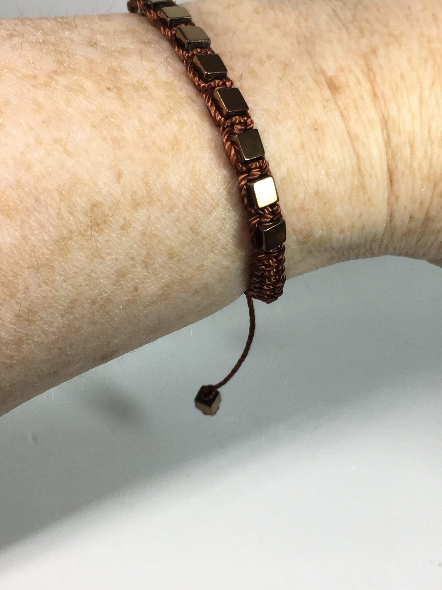 Bracelet Hematite Macrame Bracelet Jewelz Galore Hematite Macrame Bracelet | Jewelz Galore | Jewellery