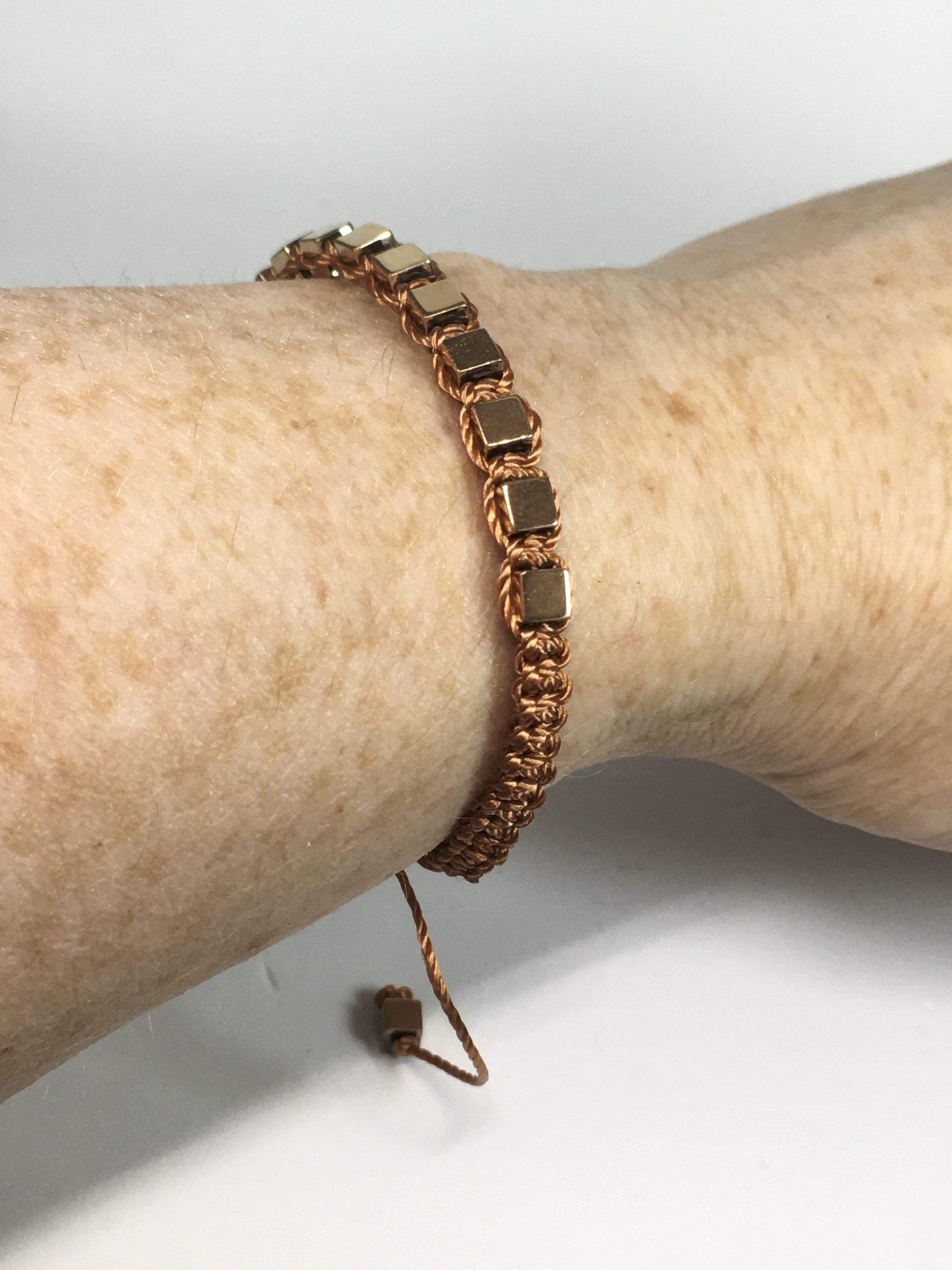 Bracelet Hematite Macrame Bracelet Jewelz Galore Hematite Macrame Bracelet | Jewelz Galore | Jewellery