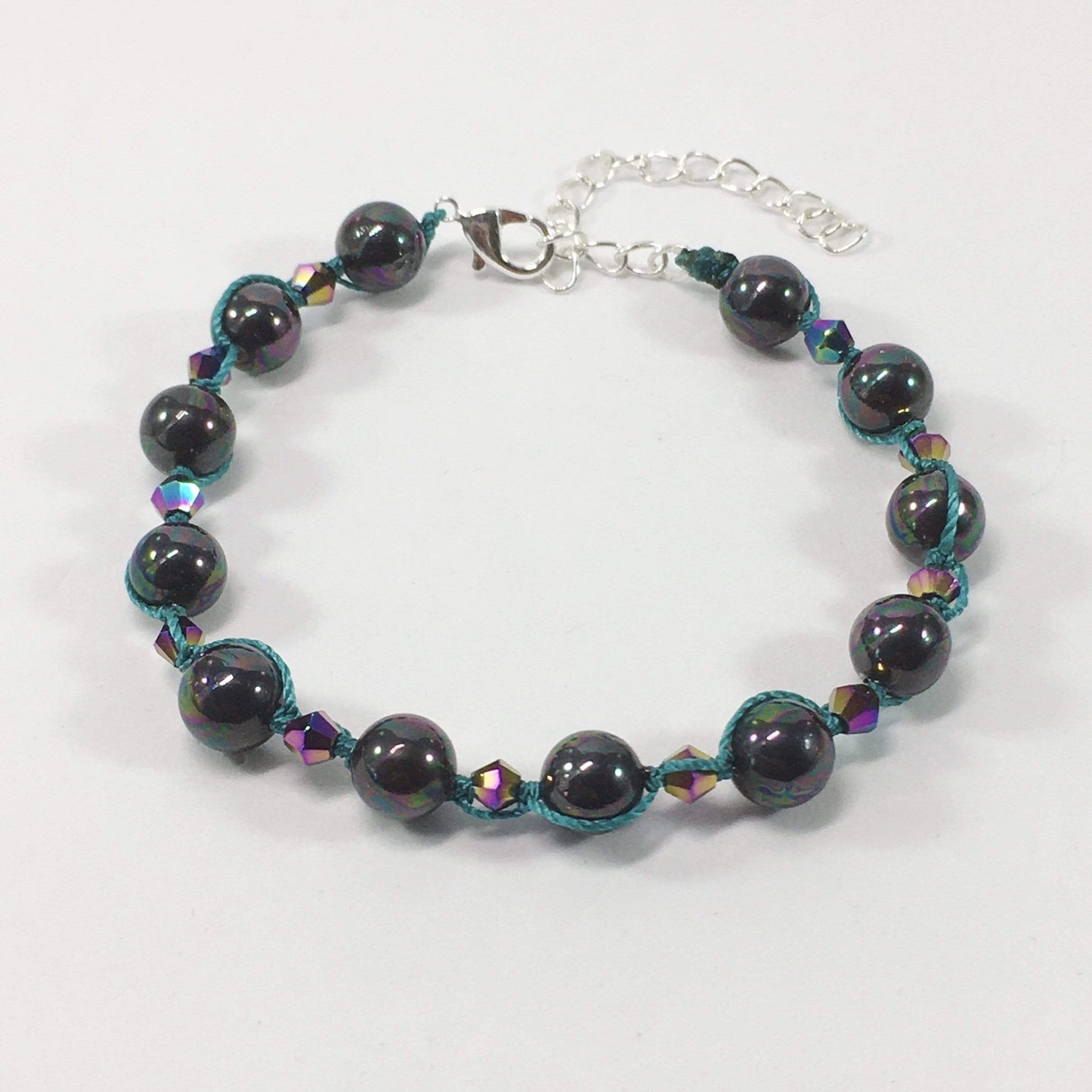 Bracelet Peacock Pearl And Crystal Knotted Bracelet Jewelz Galore Pearl Knotted Bracelet | Jewelz Galore | Jewellery