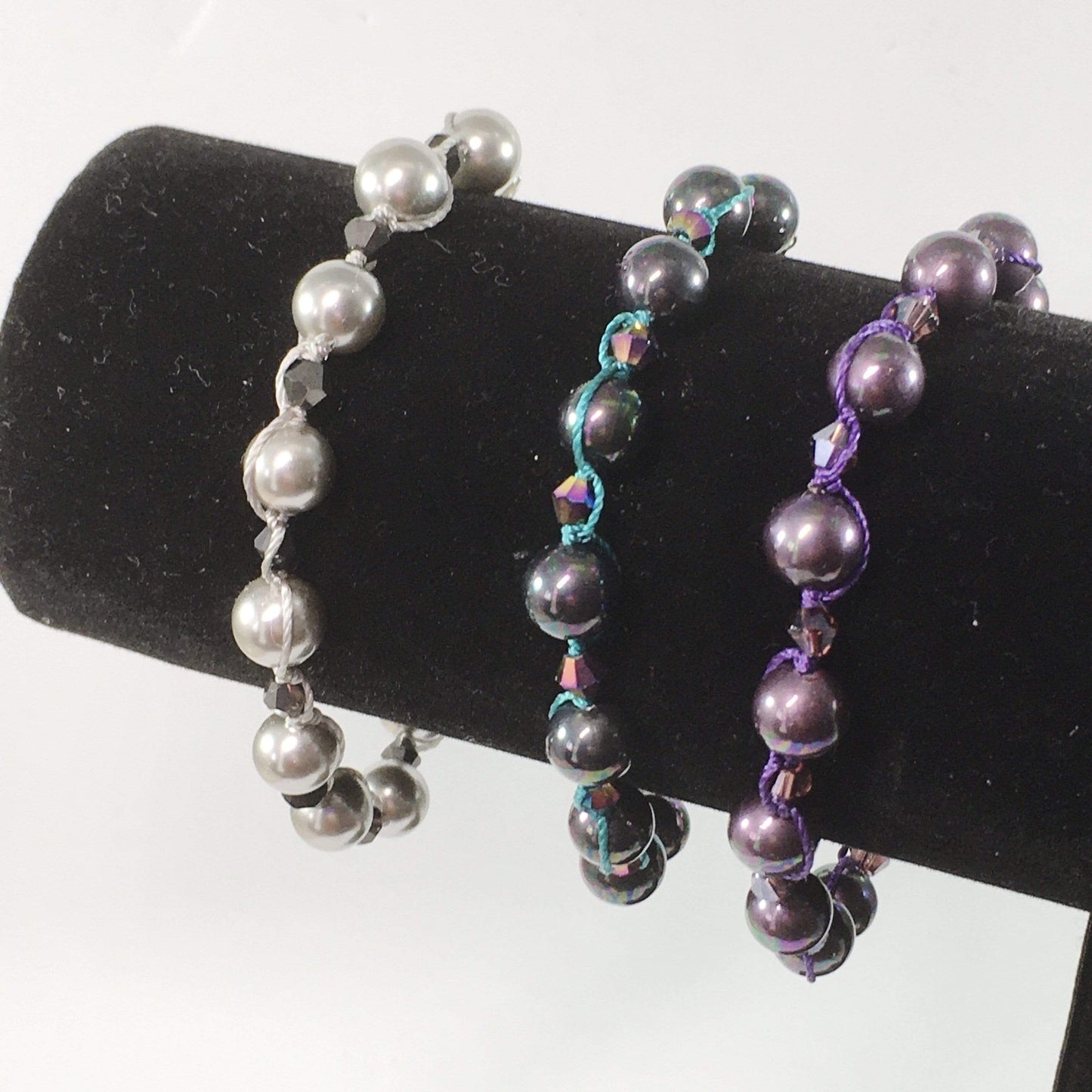 Bracelet Pearl And Crystal Knotted Bracelet Jewelz Galore Pearl Knotted Bracelet | Jewelz Galore | Jewellery