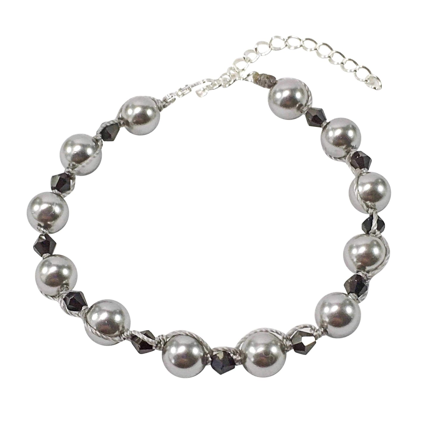 Bracelet Pearl And Crystal Knotted Bracelet Jewelz Galore Pearl Knotted Bracelet | Jewelz Galore | Jewellery