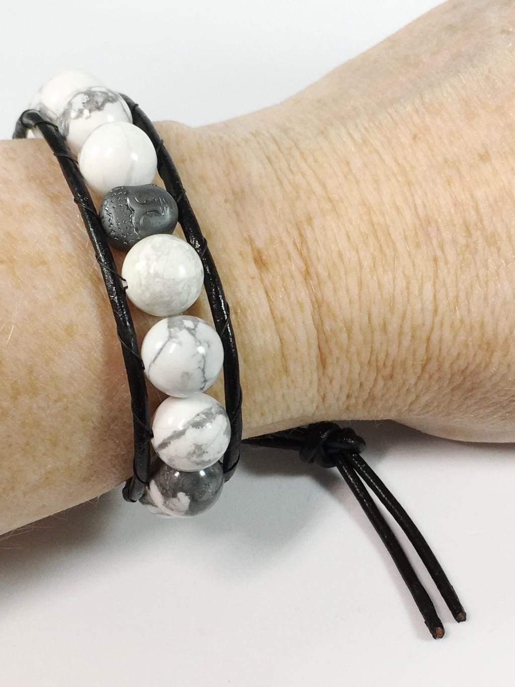 Bracelet White Howlite Wrap Bracelet Jewelz Galore Howlite Wrap Bracelet | Jewelz Galore | Jewellery