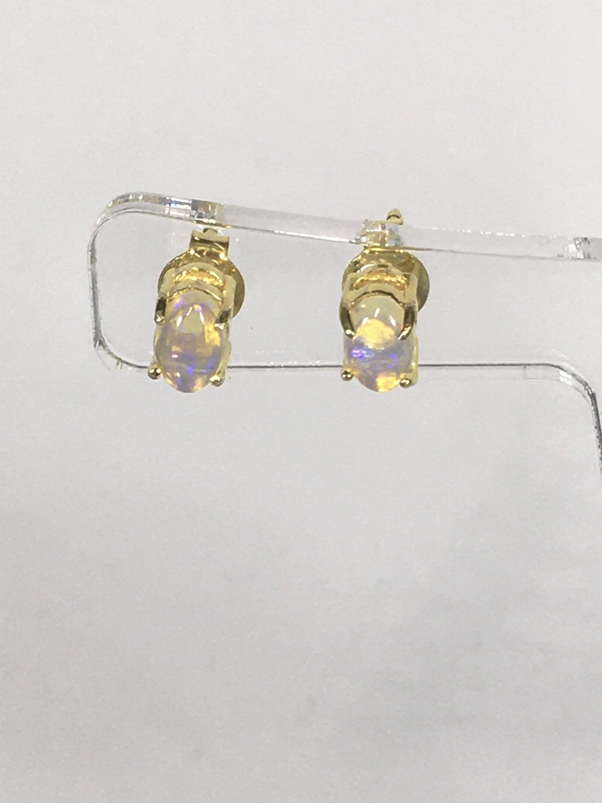 Earrings 18kt Gold Plated Sterling Silver Sterling Silver Coober Pedy Opal Stud Earrings Jewelz Galore Sterling Silver Coober Pedy Opal Earrings | Jewelz Galore | Jewellery