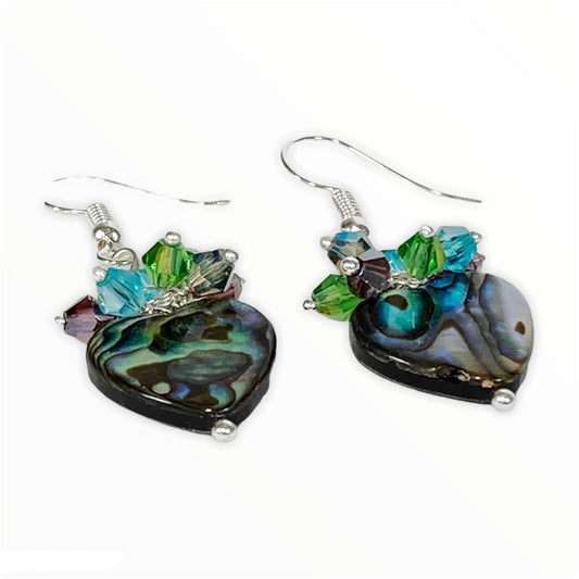 Earrings Abalone Heart Earrings Jewelz Galore Abalone Heart Earrings | Jewelz Galore | Artisan Jewellery