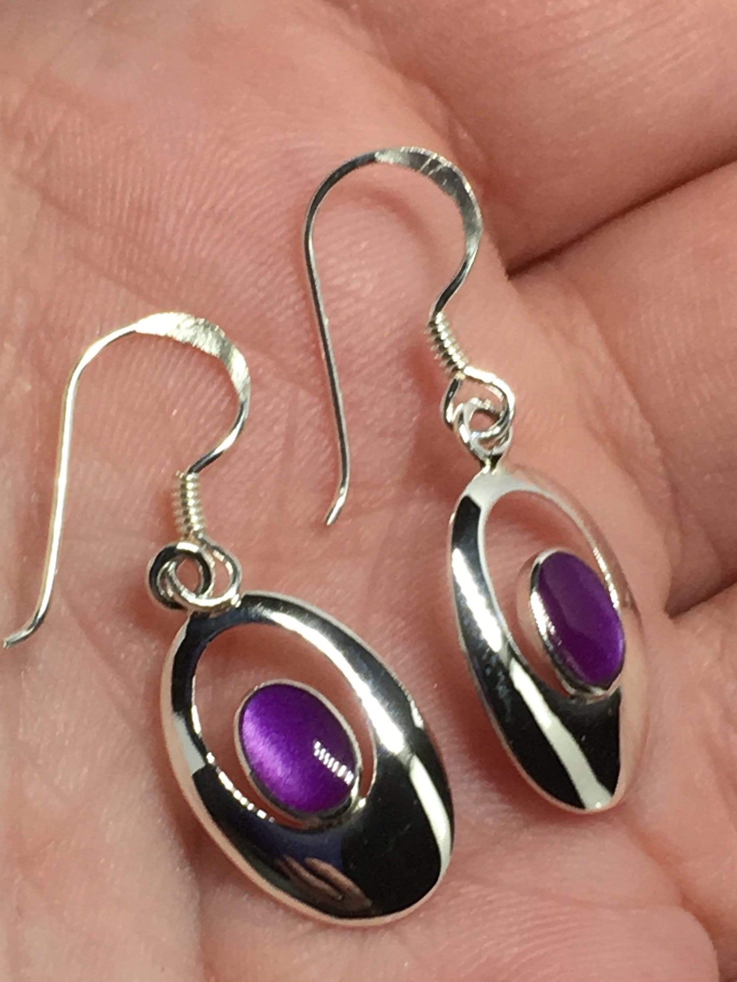 Earrings Purple Oval Earrings Jewelz Galore Purple Oval Earrings | Jewelz Galore | Jewellery