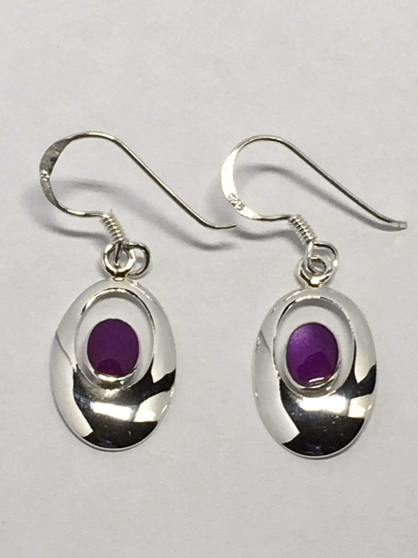 Earrings Purple Oval Earrings Jewelz Galore Purple Oval Earrings | Jewelz Galore | Jewellery