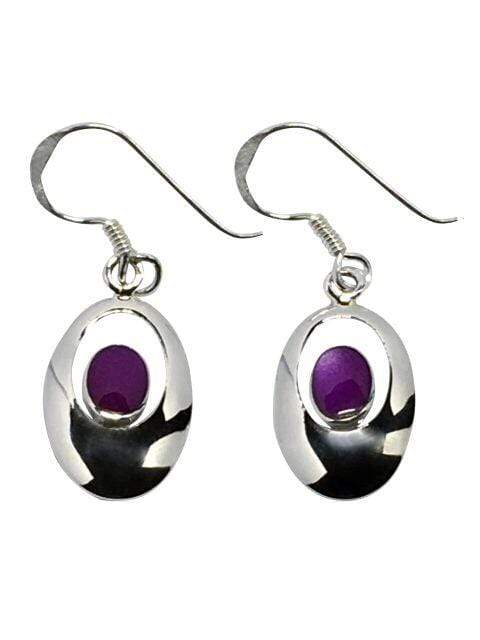 Earrings Purple Oval Earrings Jewelz Galore Purple Oval Earrings | Jewelz Galore | Jewellery