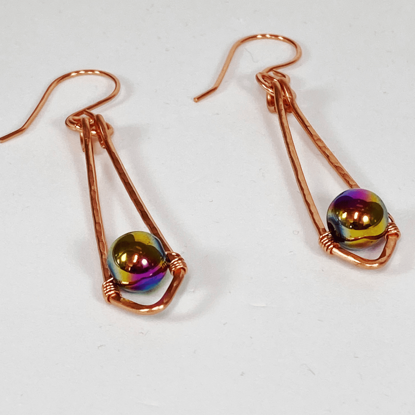 Earrings Rainbow Hematite Drop Earrings Jewelz Galore Rainbow Hematite Drop Earrings | Jewelz Galore | Artisan Jewellery