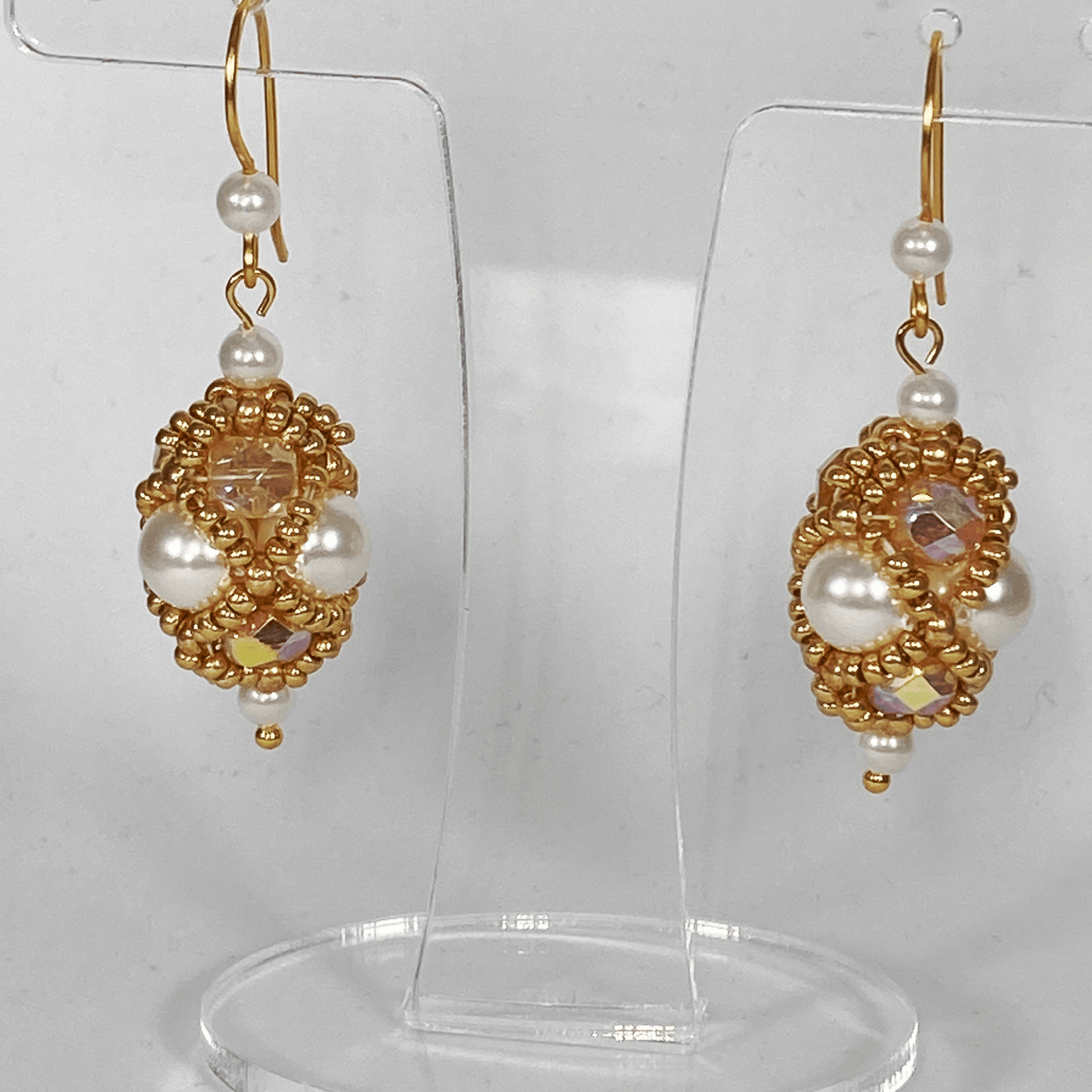 Earrings Shell Pearl Netted Earrings Jewelz Galore Shell Pearl Netted Earrings | Jewelz Galore | Artisan Jewellery