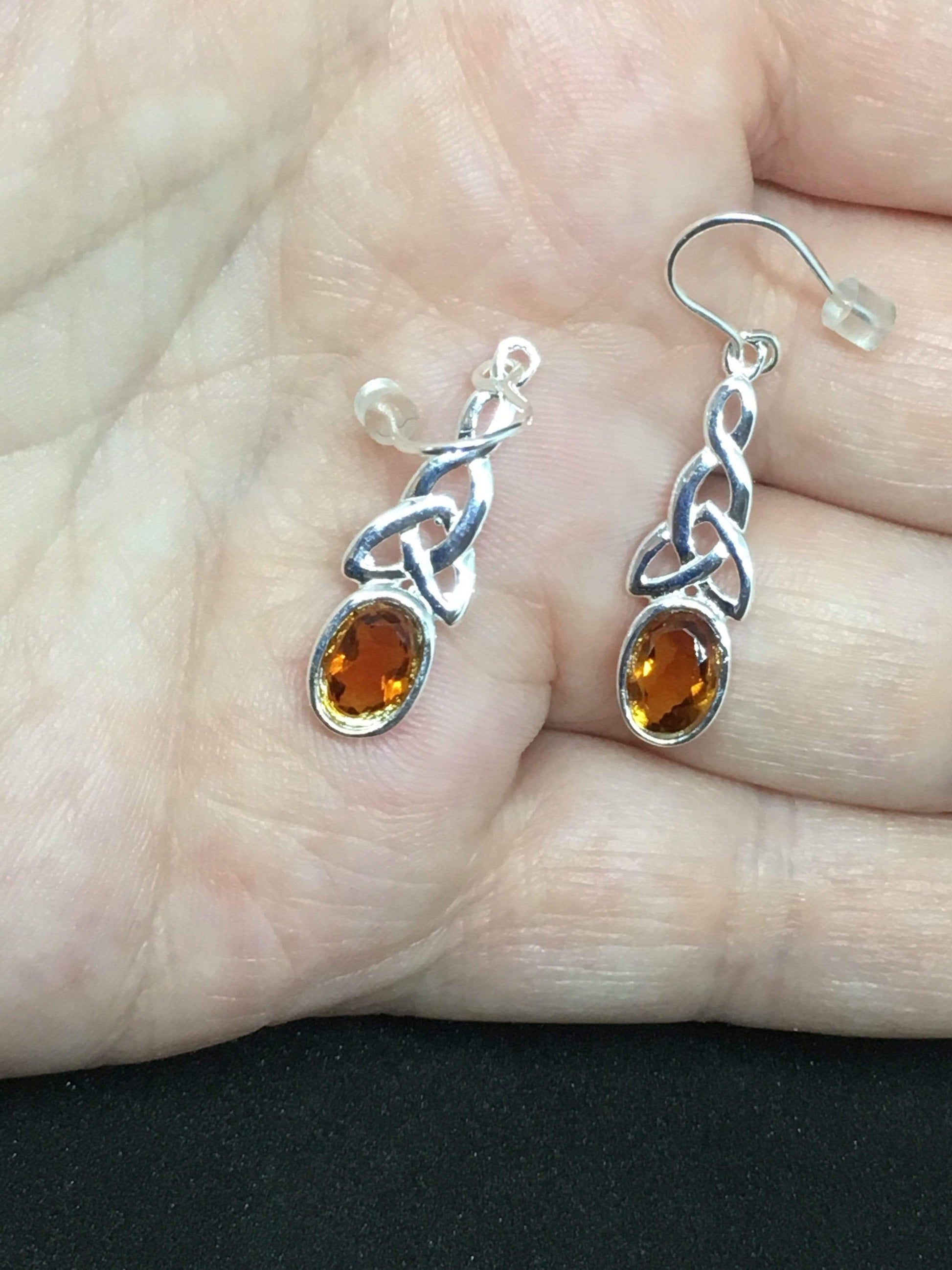 Earrings Sterling Silver Celtic Gemstone Earrings Jewelz Galore Celtic Gemstone Earrings | Jewelz Galore | Jewellery