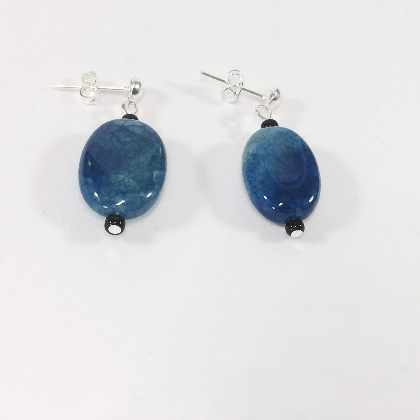Earrings Teal Agate Drop Earrings Jewelz Galore Agate Gemstone Drop Earrings | Jewelz Galore | Handmade Jewellery