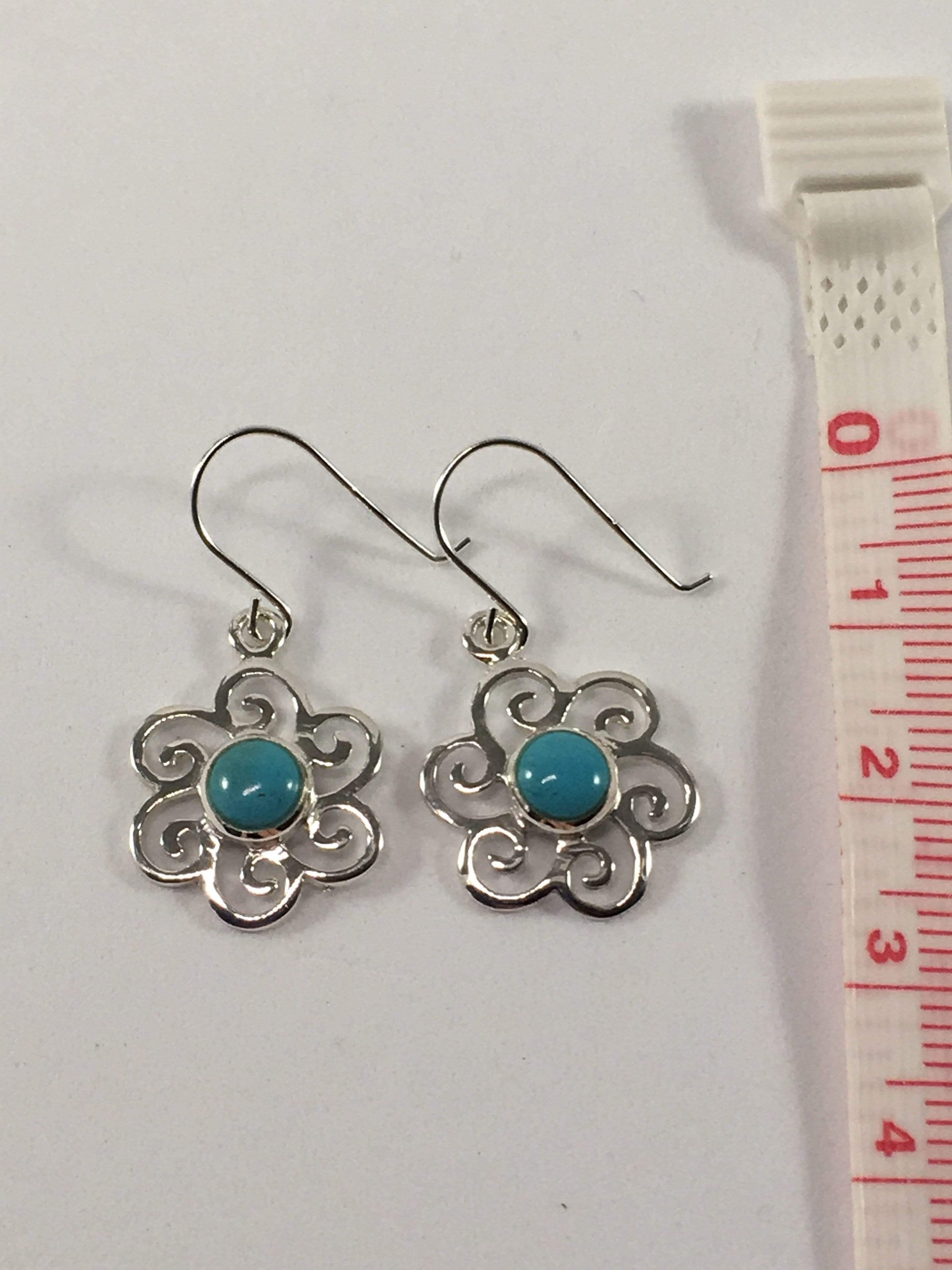 Earrings Turquoise Flower Earrings Jewelz Galore Turquoise Flower Earrings | Jewelz Galore | Jewellery