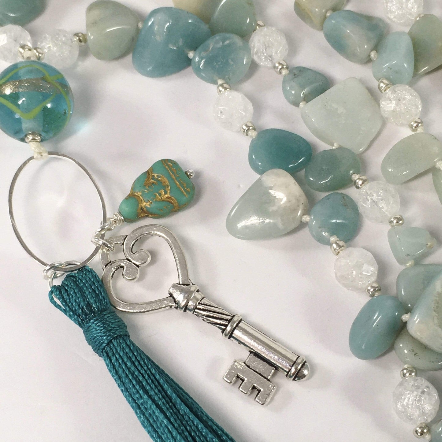 Necklace Amazonite Yoga Style Necklace Jewelz Galore Amazonite Yoga Style Necklace | Jewelz Galore | Jewellery Online