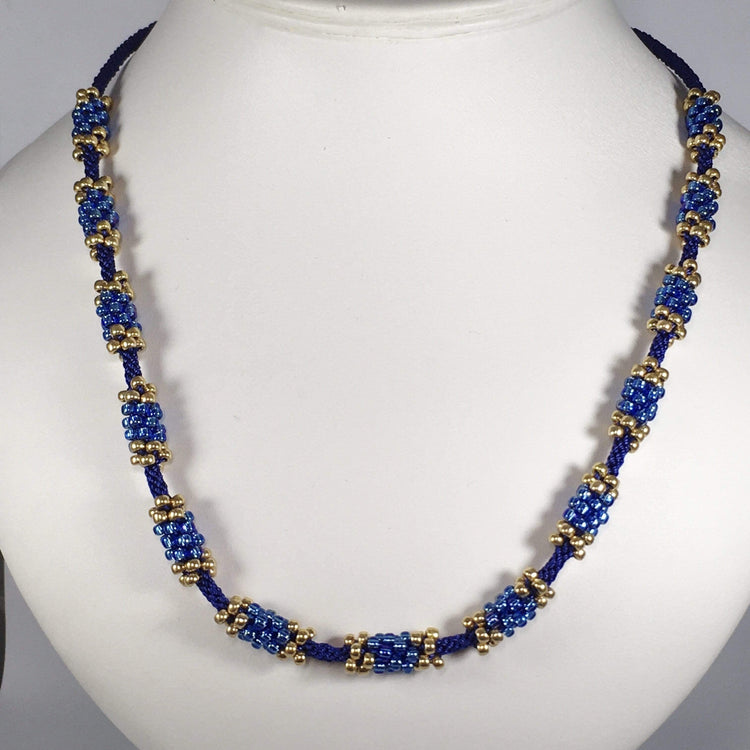 Handmade Beaded Kumihimo Necklace
