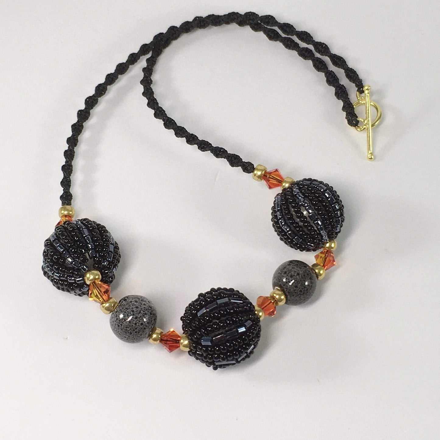 Necklace Beaded Macrame Necklace Jewelz Galore Beaded Macrame Necklace | Jewelz Galore | Handmade Jewellery Online