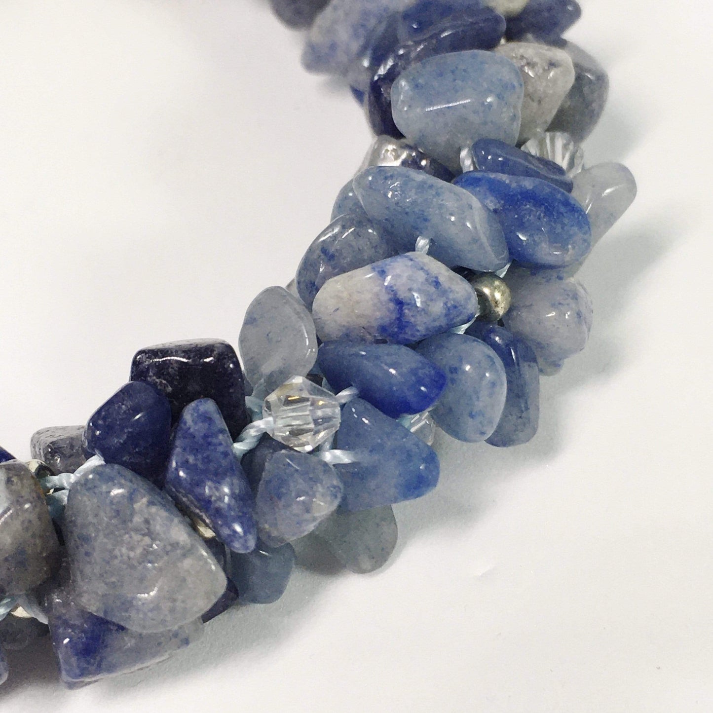 Necklace Blue Aventurine Kumihimo Necklace Jewelz Galore Blue Aventurine Kumihimo Necklace | Jewelz Galore | Jewellery Online