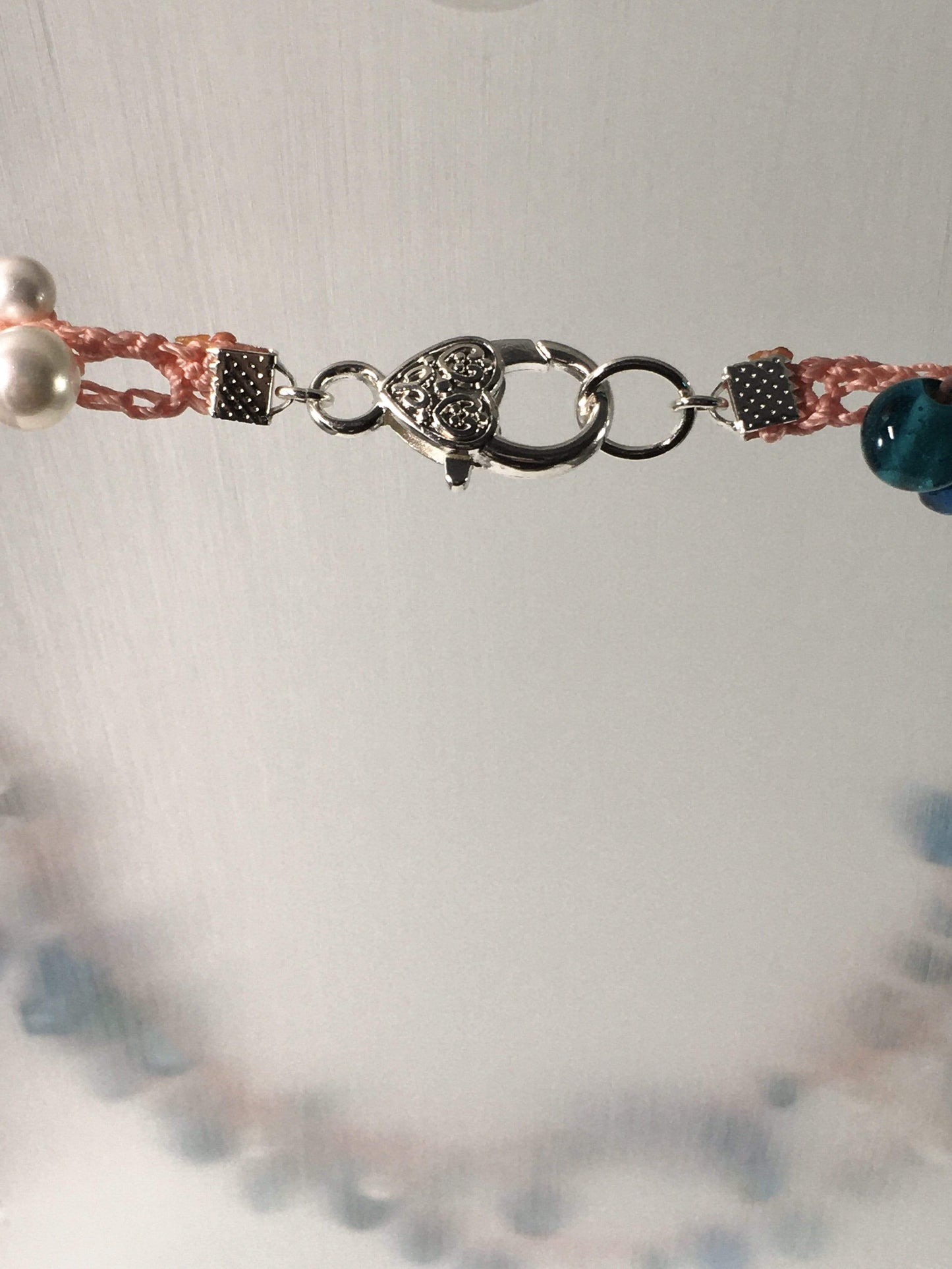 Necklace Blue Beaded Crochet Necklace Jewelz Galore Blue Beaded Crochet Necklace | Jewelz Galore | Handmade Jewellery