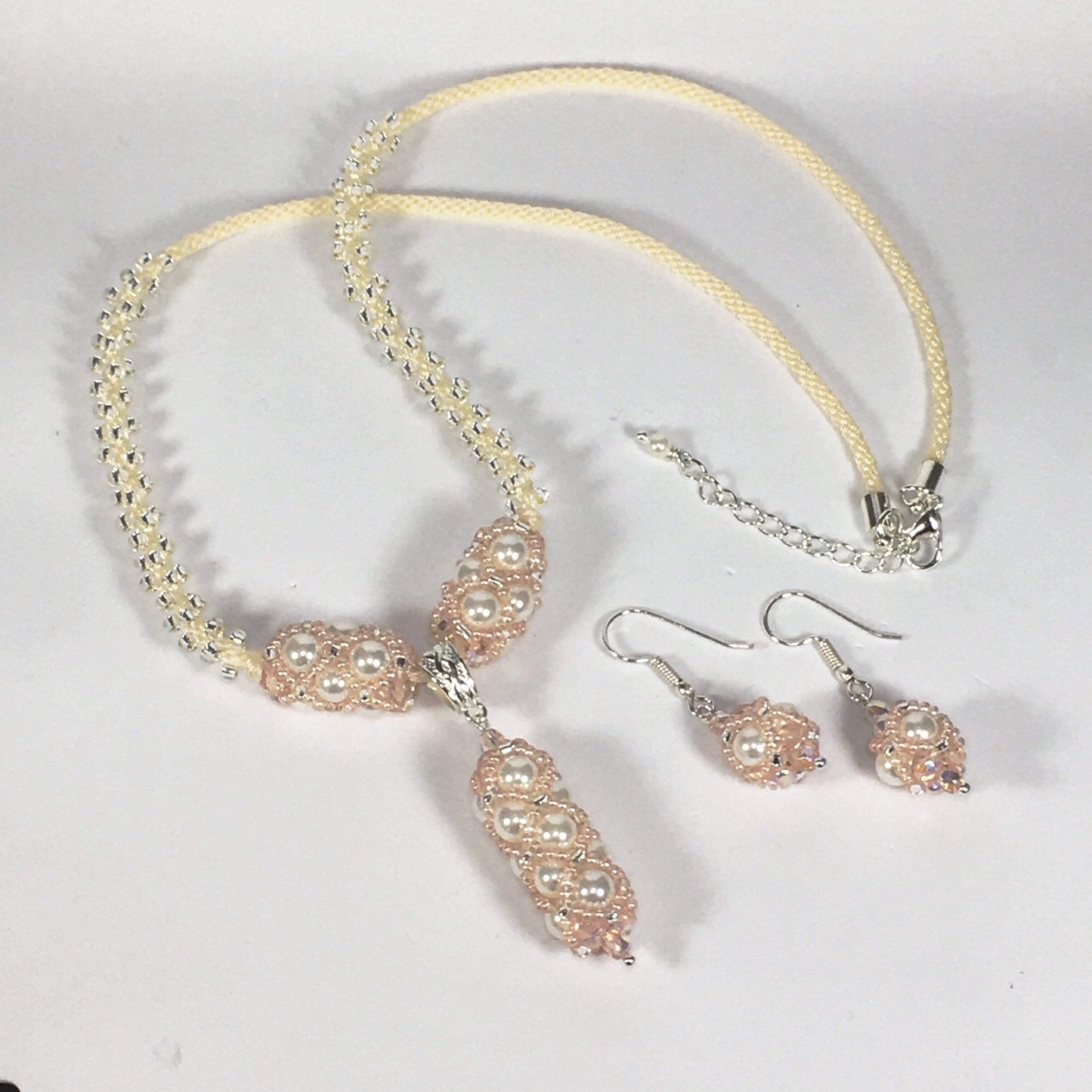 Necklace Cream Shell Pearl Criss Cross Necklace Set Jewelz Galore Shell Pearl Criss Cross Necklace | Jewelz Galore | Jewellery