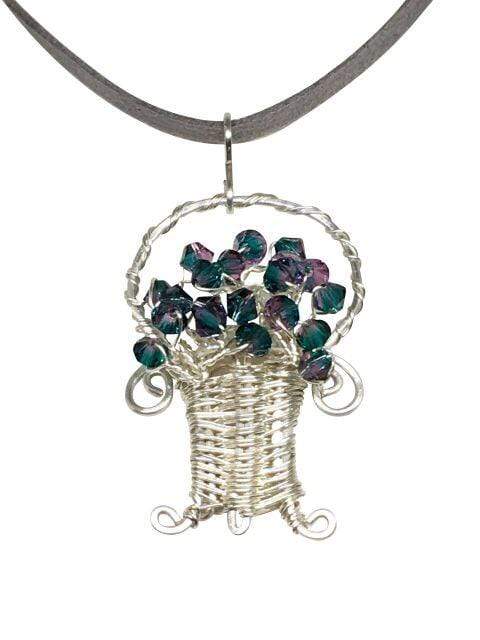 Necklace Flower Basket Pendant Jewelz Galore Flower Basket Pendant | Jewelz Galore | Jewellery