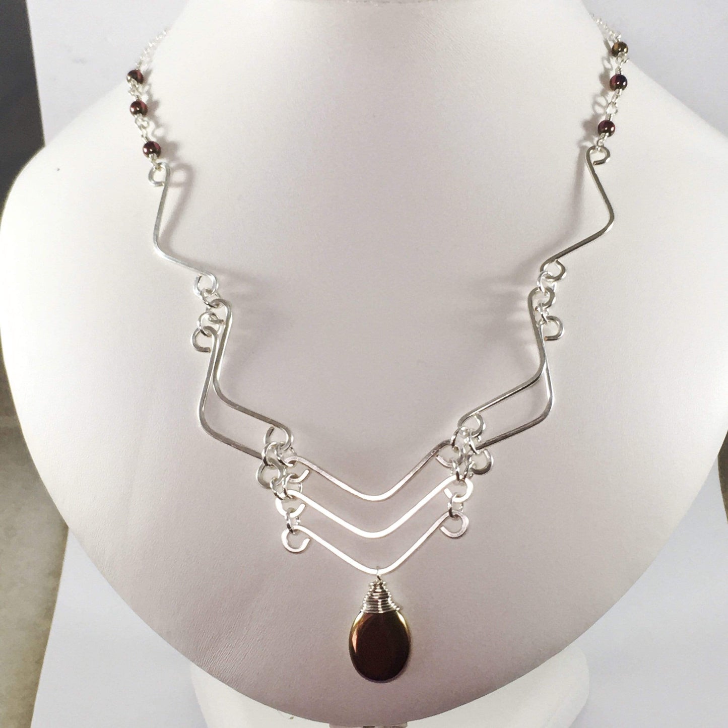 Necklace Hematite Wave Necklace Jewelz Galore Hematite Wave Necklace | Jewelz Galore | Jewellery