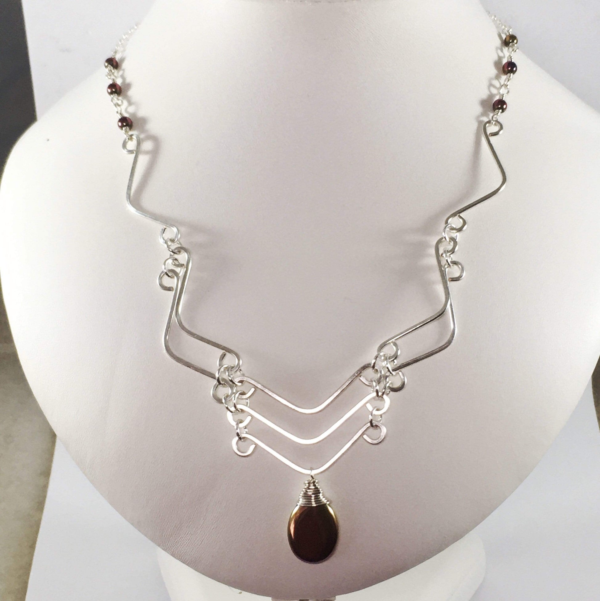 Necklace Hematite Wave Necklace Jewelz Galore Hematite Wave Necklace | Jewelz Galore | Jewellery