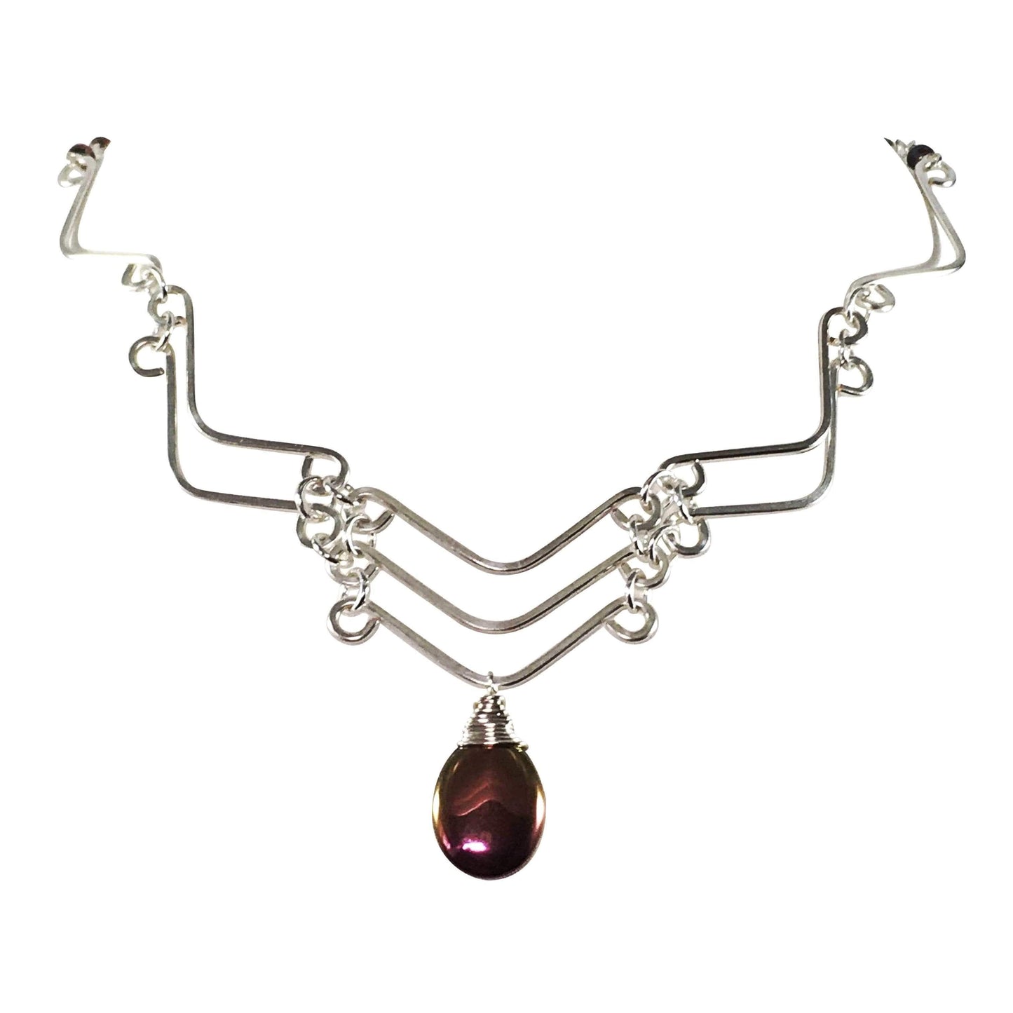 Necklace Hematite Wave Necklace Jewelz Galore Hematite Wave Necklace | Jewelz Galore | Jewellery