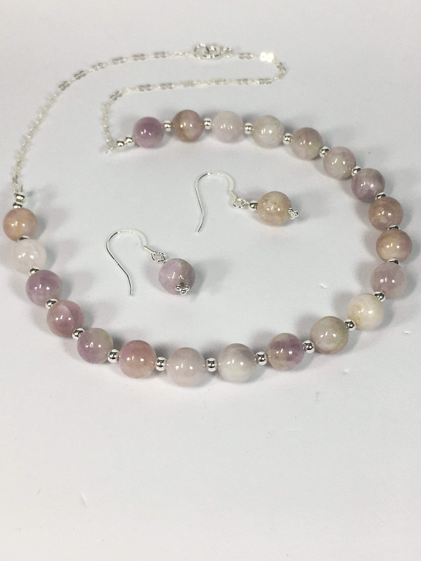 Necklace Kunzite Necklace Set Jewelz Galore Buy Kunzite Necklace Set Online | Jewelz Galore | Artisan Jewellery