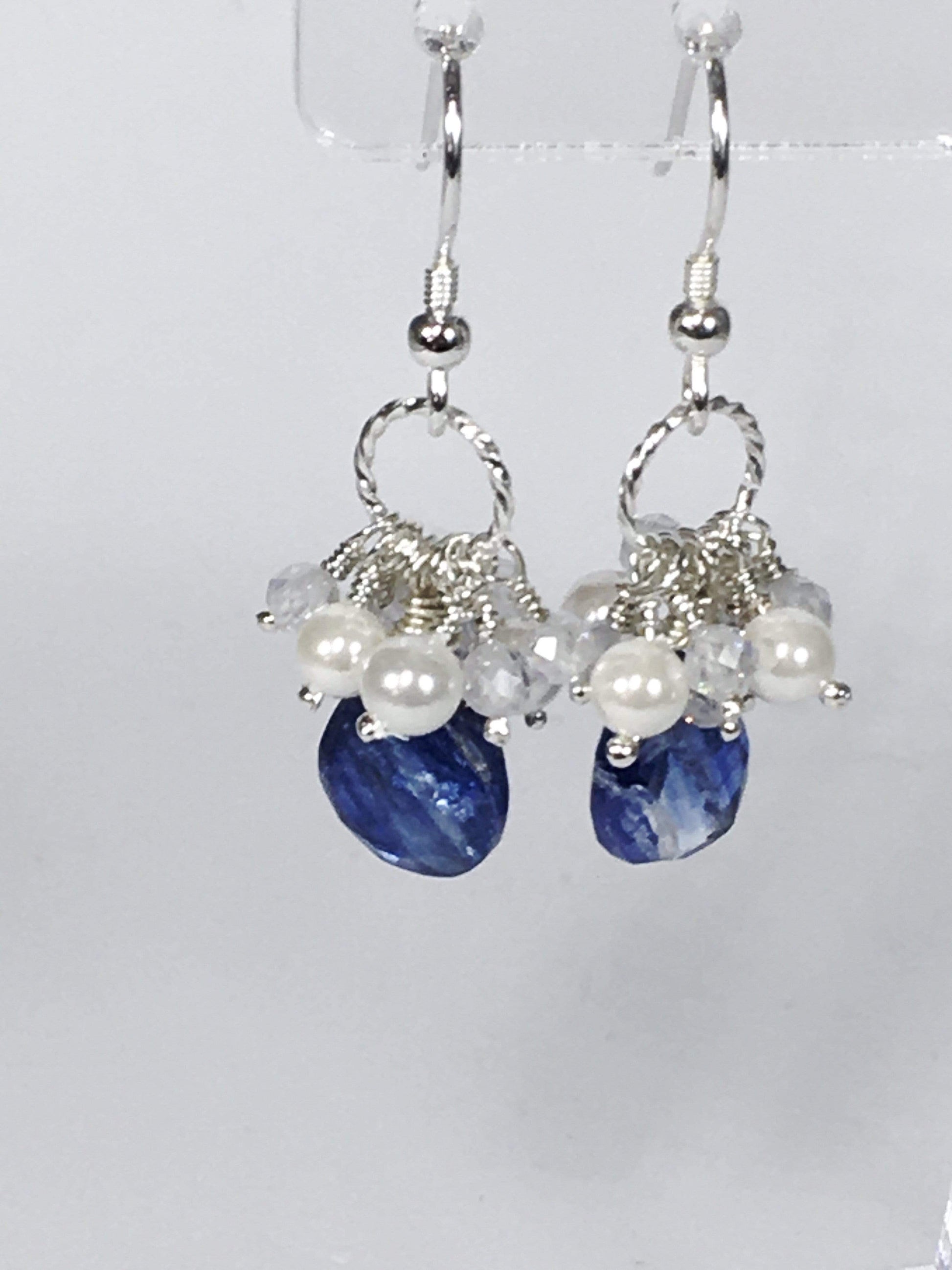 Necklace Kyanite And Zircon Cluster Necklace Set Jewelz Galore Kyanite And Zircon Cluster Necklace Set | Jewelz Galore | Jewellery