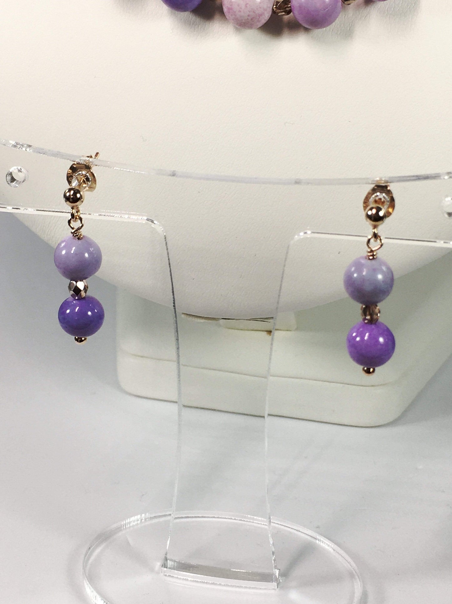 Necklace Lilac Peruvian Opal Necklace Set Jewelz Galore Lilac Peruvian Opal Necklace Set | Jewelz Galore | Artisan Jewellery