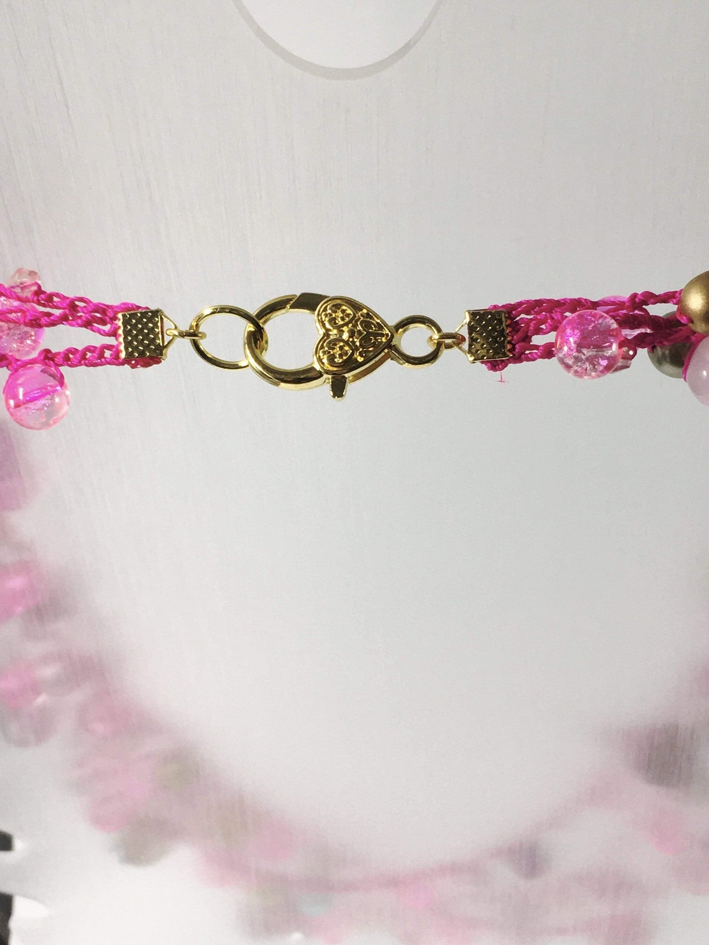 Necklace Pink Beaded Crochet Necklace Jewelz Galore Pink Beaded Crochet Necklace | Jewelz Galore | Jewellery