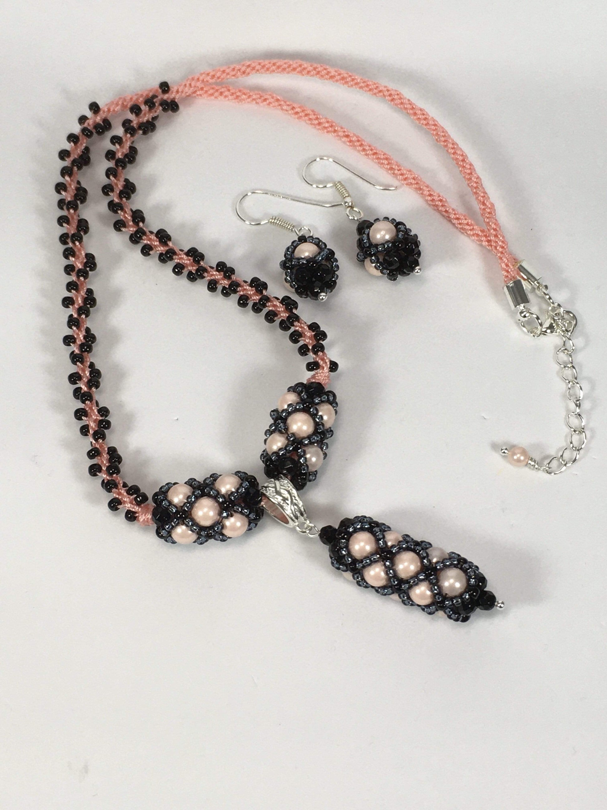 Necklace Pink Shell Pearl Criss Cross Necklace Set Jewelz Galore Shell Pearl Criss Cross Necklace | Jewelz Galore | Jewellery