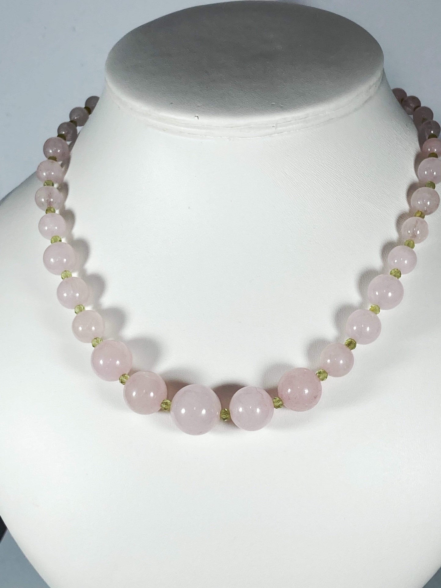 Necklace Rose Quartz And Peridot Necklace Set Jewelz Galore Rose Quartz And Peridot Necklace Set | Jewelz Galore | Cambridge UK